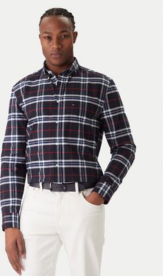 Koszula męska Tommy Hilfiger ze sklepu: MODIVO w kategorii: Koszule męskie - zdjęcie WP-EBWP-BKLVO-LN0_0000305344359
