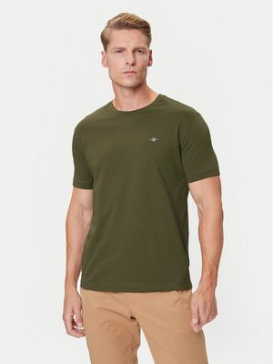 T-shirt męski na wiosnę Gant ze sklepu: MODIVO w kategorii: T-shirty męskie - zdjęcie WP-EBWP-BKLVO-LN0_0000305406378