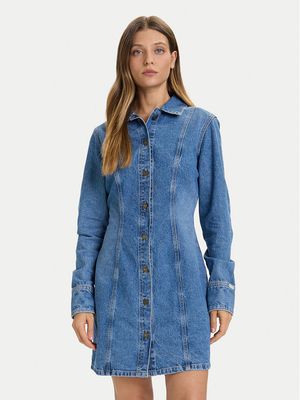 Sukienka casualowa Guess Jeans ze sklepu: MODIVO w kategorii: Sukienki - zdjęcie WP-EBWP-BKLVO-LN0_0000305461858