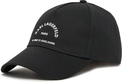 Czapka z daszkiem damska elegancki Karl Lagerfeld ze sklepu: MODIVO w kategorii: Czapki z daszkiem damskie - zdjęcie WP-EBWP-BKLVO-LN0_0000305476432