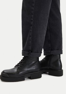 Botki jesienne Armani Exchange ze sklepu: MODIVO w kategorii: Botki - zdjęcie WP-EBWP-BKLVO-LN0_0000305520234