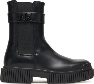 Botki jesienne Armani Exchange ze sklepu: MODIVO w kategorii: Botki - zdjęcie WP-EBWP-BKLVO-LN0_0000305520326