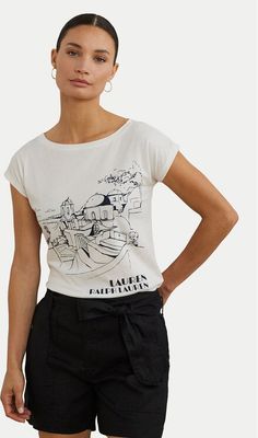 Bluzka damska na wiosnę LAUREN RALPH LAUREN ze sklepu: MODIVO w kategorii: Bluzki damskie - zdjęcie WP-EBWP-BKLVO-LN0_0000305522405