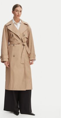 Calvin Klein - Płaszcz damski casual ze sklepu: MODIVO w kategorii: Płaszcze damskie - zdjęcie WP-EBWP-BKLVO-LN0_0000305562180