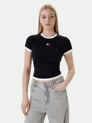 Bluzka damska na wiosnę casualowa Tommy Jeans ze sklepu: MODIVO w kategorii: Bluzki damskie - zdjęcie WP-EBWP-BKLVO-LN0_0000305563927