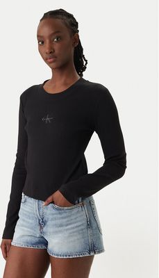 Bluzka damska casualowa na jesień Calvin Klein Jeans ze sklepu: MODIVO w kategorii: Bluzki damskie - zdjęcie WP-EBWP-BKLVO-LN0_0000305564696