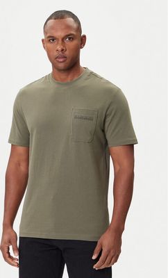 T-shirt męski na wiosnę Napapijri ze sklepu: MODIVO w kategorii: T-shirty męskie - zdjęcie WP-EBWP-BKLVO-LN0_0000305572189