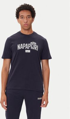 T-shirt męski Napapijri ze sklepu: MODIVO w kategorii: T-shirty męskie - zdjęcie WP-EBWP-BKLVO-LN0_0000305572615