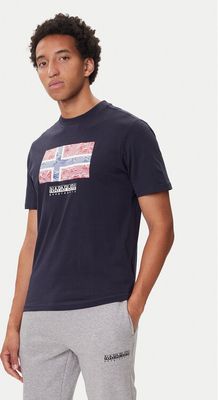 T-shirt męski na lato Napapijri ze sklepu: MODIVO w kategorii: T-shirty męskie - zdjęcie WP-EBWP-BKLVO-LN0_0000305572844