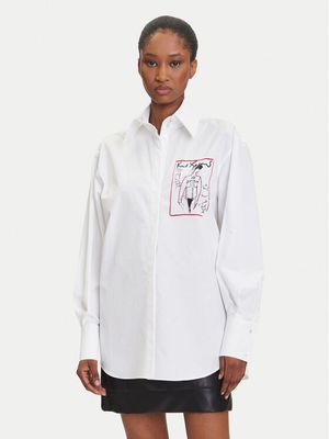 Karl Lagerfeld - Koszula damska elegancka ze sklepu: MODIVO w kategorii: Koszule damskie - zdjęcie WP-EBWP-BKLVO-LN0_0000305575241