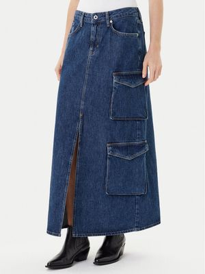 Spódnica na lato Karl Lagerfeld Jeans ze sklepu: MODIVO w kategorii: Spódnice - zdjęcie WP-EBWP-BKLVO-LN0_0000305575951