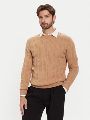 Sweter męski na zimę w stylu klasycznym BOSS ze sklepu: MODIVO w kategorii: Swetry męskie - zdjęcie WP-EBWP-BKLVO-LN0_0000305596444