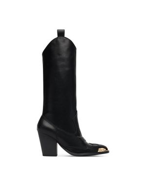 Kozaki damskie na zimę Versace Jeans Couture ze sklepu: MODIVO w kategorii: Kozaki damskie - zdjęcie WP-EBWP-BKLVO-LN0_0000305600615