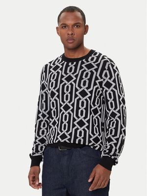 Sweter męski w stylu klasycznym zimowy HUGO ze sklepu: MODIVO w kategorii: Swetry męskie - zdjęcie WP-EBWP-BKLVO-LN0_0000305602596