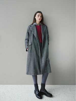 Płaszcz damski elegancki Robe di Kappa ze sklepu: MODIVO w kategorii: Płaszcze damskie - zdjęcie WP-EBWP-BKLVO-LN0_0000305606563