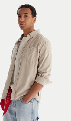 Quiksilver - Koszula męska jesienna ze sklepu: MODIVO w kategorii: Koszule męskie - zdjęcie WP-EBWP-BKLVO-LN0_0000305644640