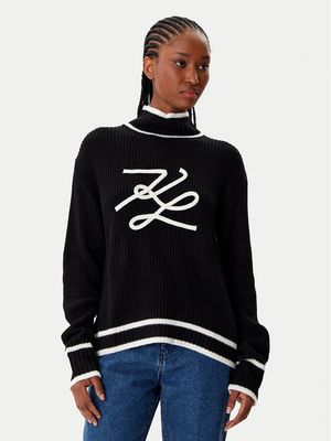 Sweter damski zimowy młodzieżowy Karl Lagerfeld ze sklepu: MODIVO w kategorii: Swetry damskie - zdjęcie WP-EBWP-BKLVO-LN0_0000305648860