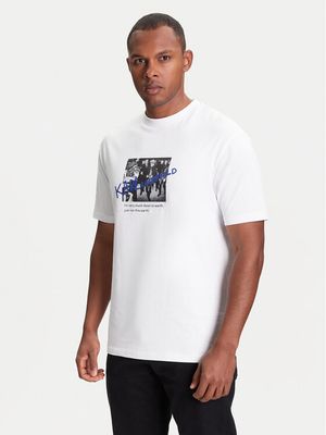 T-shirt męski młodzieżowy na wiosnę Karl Lagerfeld ze sklepu: MODIVO w kategorii: T-shirty męskie - zdjęcie WP-EBWP-BKLVO-LN0_0000305653277