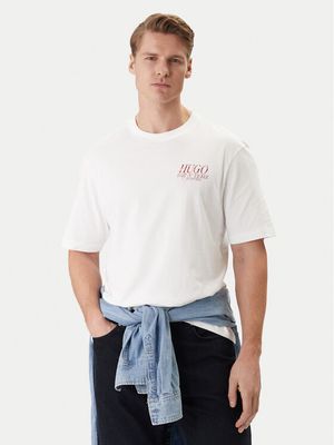 T-shirt męski klasyczny HUGO ze sklepu: MODIVO w kategorii: T-shirty męskie - zdjęcie WP-EBWP-BKLVO-LN0_0000305676276