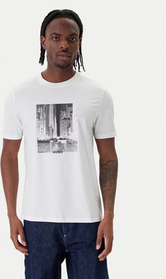 T-shirt męski klasyczny HUGO ze sklepu: MODIVO w kategorii: T-shirty męskie - zdjęcie WP-EBWP-BKLVO-LN0_0000305677372