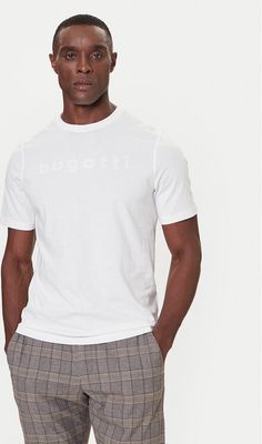 T-shirt męski na lato Bugatti ze sklepu: MODIVO w kategorii: T-shirty męskie - zdjęcie WP-EBWP-BKLVO-LN0_0000305680105