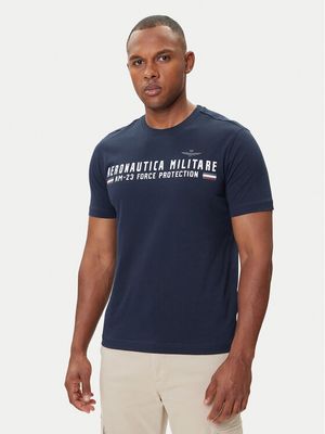 T-shirt męski letni Aeronautica Militare ze sklepu: MODIVO w kategorii: T-shirty męskie - zdjęcie WP-EBWP-BKLVO-LN0_0000305682383