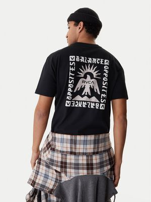T-shirt męski na lato RVCA ze sklepu: MODIVO w kategorii: T-shirty męskie - zdjęcie WP-EBWP-BKLVO-LN0_0000305690807