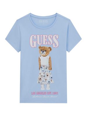 Bluzka dziewczęca letnia Guess ze sklepu: MODIVO w kategorii: Bluzki dziewczęce - zdjęcie WP-EBWP-BKLVO-LN0_0000305715098