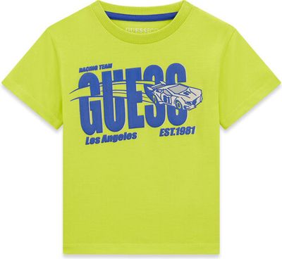 T-shirt chłopięce letni Guess ze sklepu: MODIVO w kategorii: T-shirty chłopięce - zdjęcie WP-EBWP-BKLVO-LN0_0000305717269