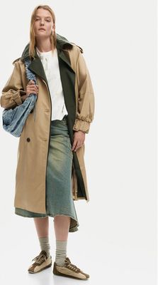 Płaszcz damski casual jesienny Desigual ze sklepu: MODIVO w kategorii: Płaszcze damskie - zdjęcie WP-EBWP-BKLVO-LN0_0000305723604