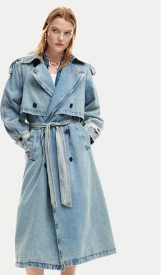 Desigual - Płaszcz damski ze sklepu: MODIVO w kategorii: Płaszcze damskie - zdjęcie WP-EBWP-BKLVO-LN0_0000305723789