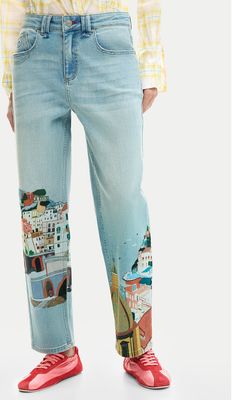 Jeansy damskie na wiosnę Desigual ze sklepu: MODIVO w kategorii: Jeansy damskie - zdjęcie WP-EBWP-BKLVO-LN0_0000305724281