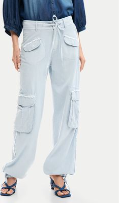 Spodnie damskie letnie Desigual ze sklepu: MODIVO w kategorii: Spodnie damskie - zdjęcie WP-EBWP-BKLVO-LN0_0000305724342