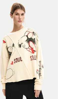 Bluza damska Desigual ze sklepu: MODIVO w kategorii: Bluzy damskie - zdjęcie WP-EBWP-BKLVO-LN0_0000305724373
