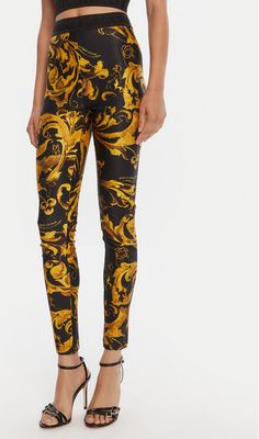 Spodnie damskie na wiosnę Versace Jeans Couture ze sklepu: MODIVO w kategorii: Spodnie damskie - zdjęcie WP-EBWP-BKLVO-LN0_0000305729477