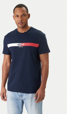 T-shirt męski na wiosnę Tommy Jeans ze sklepu: MODIVO w kategorii: T-shirty męskie - zdjęcie WP-EBWP-BKLVO-LN0_0000305742810