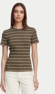 Tommy Hilfiger - Bluzka damska na wiosnę casual ze sklepu: MODIVO w kategorii: Bluzki damskie - zdjęcie WP-EBWP-BKLVO-LN0_0000305751898