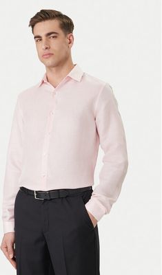 Calvin Klein - Koszula męska elegancka ze sklepu: MODIVO w kategorii: Koszule męskie - zdjęcie WP-EBWP-BKLVO-LN0_0000305752819