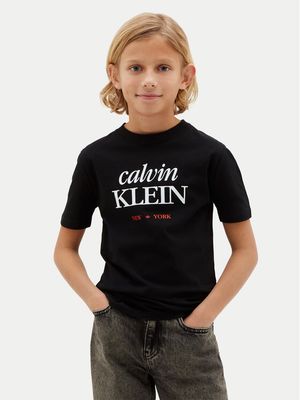 T-shirt chłopięce na lato Calvin Klein Jeans ze sklepu: MODIVO w kategorii: T-shirty chłopięce - zdjęcie WP-EBWP-BKLVO-LN0_0000305756664