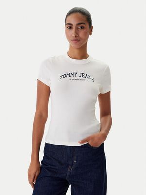 Bluzka damska letnia Tommy Jeans ze sklepu: MODIVO w kategorii: Bluzki damskie - zdjęcie WP-EBWP-BKLVO-LN0_0000305758965
