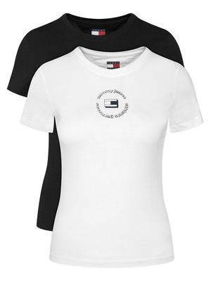 Bluzka damska letnia Tommy Jeans ze sklepu: MODIVO w kategorii: Bluzki damskie - zdjęcie WP-EBWP-BKLVO-LN0_0000305758989