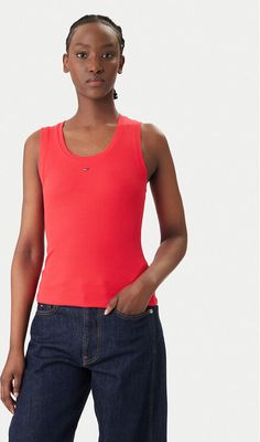 Bluzka damska casual Tommy Jeans ze sklepu: MODIVO w kategorii: Bluzki damskie - zdjęcie WP-EBWP-BKLVO-LN0_0000305760227