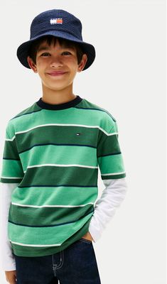 T-shirt chłopięce na zimę Tommy Hilfiger ze sklepu: MODIVO w kategorii: T-shirty chłopięce - zdjęcie WP-EBWP-BKLVO-LN0_0000305763457