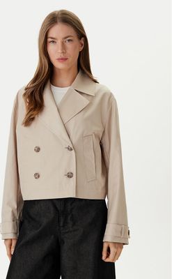 Płaszcz damski casual jesienny Calvin Klein ze sklepu: MODIVO w kategorii: Płaszcze damskie - zdjęcie WP-EBWP-BKLVO-LN0_0000305766212