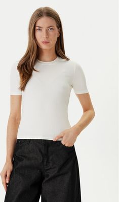 Calvin Klein - Bluzka damska na lato ze sklepu: MODIVO w kategorii: Bluzki damskie - zdjęcie WP-EBWP-BKLVO-LN0_0000305766731
