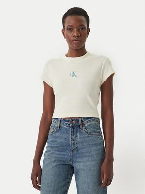 Bluzka damska młodzieżowa Calvin Klein Jeans ze sklepu: MODIVO w kategorii: Bluzki damskie - zdjęcie WP-EBWP-BKLVO-LN0_0000305771766