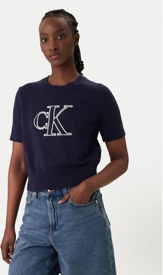 Sweter damski casualowy Calvin Klein Jeans ze sklepu: MODIVO w kategorii: Swetry damskie - zdjęcie WP-EBWP-BKLVO-LN0_0000305772510