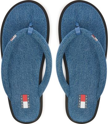 Klapki damskie na lato Tommy Jeans ze sklepu: MODIVO w kategorii: Klapki damskie - zdjęcie WP-EBWP-BKLVO-LN0_0000305783493
