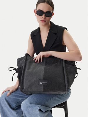 Shopper bag na wakacje Karl Lagerfeld Jeans ze sklepu: MODIVO w kategorii: Torby Shopper bag - zdjęcie WP-EBWP-BKLVO-LN0_0000305788993