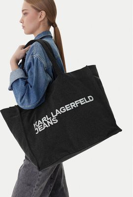 Shopper bag na wakacje Karl Lagerfeld Jeans ze sklepu: MODIVO w kategorii: Torby Shopper bag - zdjęcie WP-EBWP-BKLVO-LN0_0000305789006